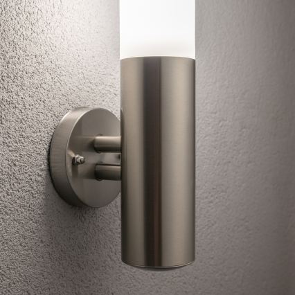 BRILAGI - LED zunanja stenska svetilka ELIA 1xE27/7W/230V 4000K IP44 matni krom