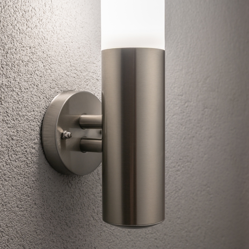 BRILAGI - LED zunanja stenska svetilka ELIA 1xE27/7W/230V 4000K IP44 matni krom