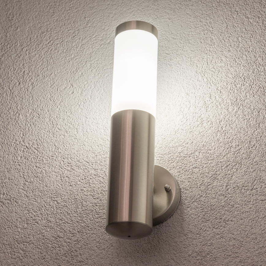 BRILAGI - LED zunanja stenska svetilka ELIA 1xE27/7W/230V 4000K IP44 matni krom