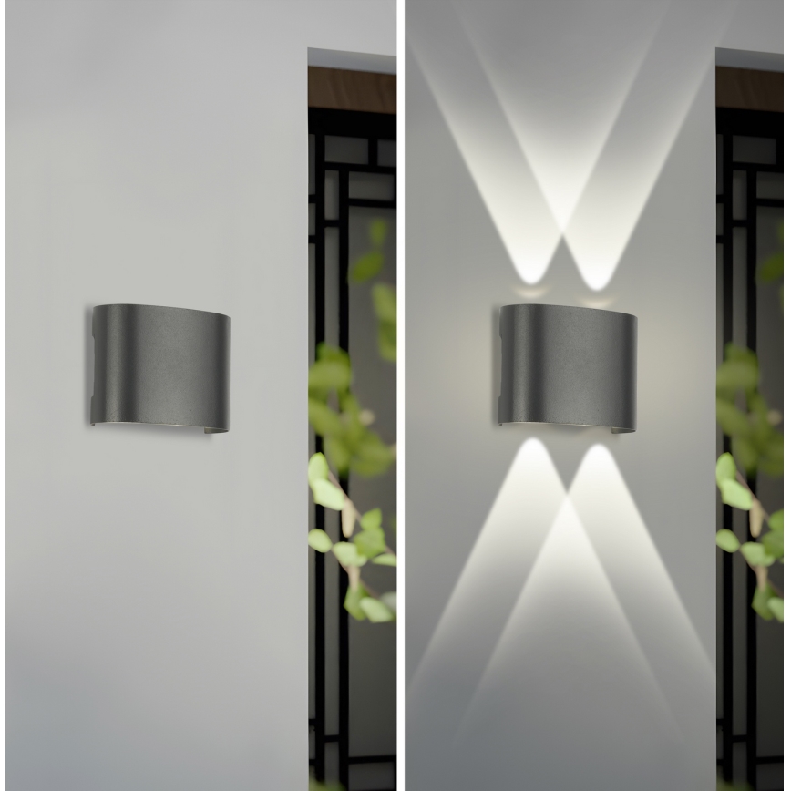 Brilagi - LED Zunanja stenska svetilka FLAREBOX LED/4W/230V antracit IP65