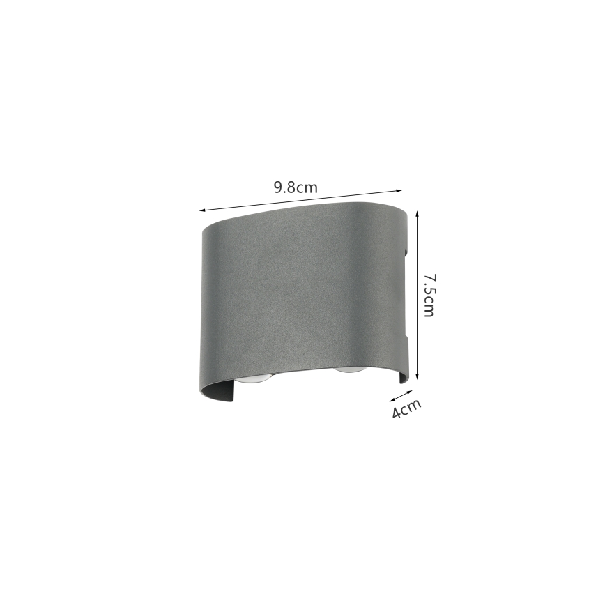 Brilagi - LED Zunanja stenska svetilka FLAREBOX LED/4W/230V antracit IP65