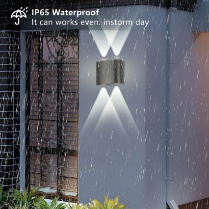 Brilagi - LED zunanja stenska svetilka FLAREBOX LED/4W/230V antracitna IP65