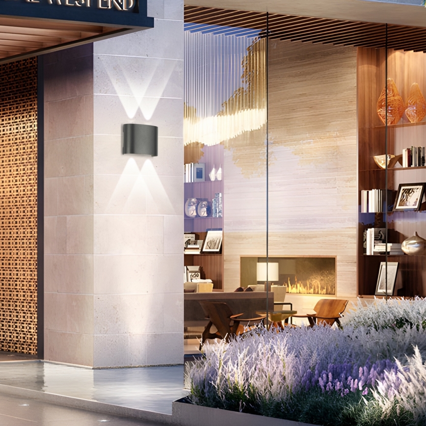 Brilagi - LED zunanja stenska svetilka FLAREBOX LED/4W/230V antracitna IP65