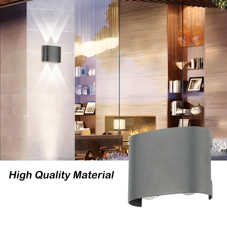 Brilagi - LED zunanja stenska svetilka FLAREBOX LED/4W/230V antracitna IP65