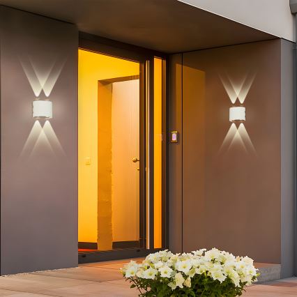 Brilagi - LED zunanja stenska svetilka FLAREBOX LED/4W/230V bela IP65