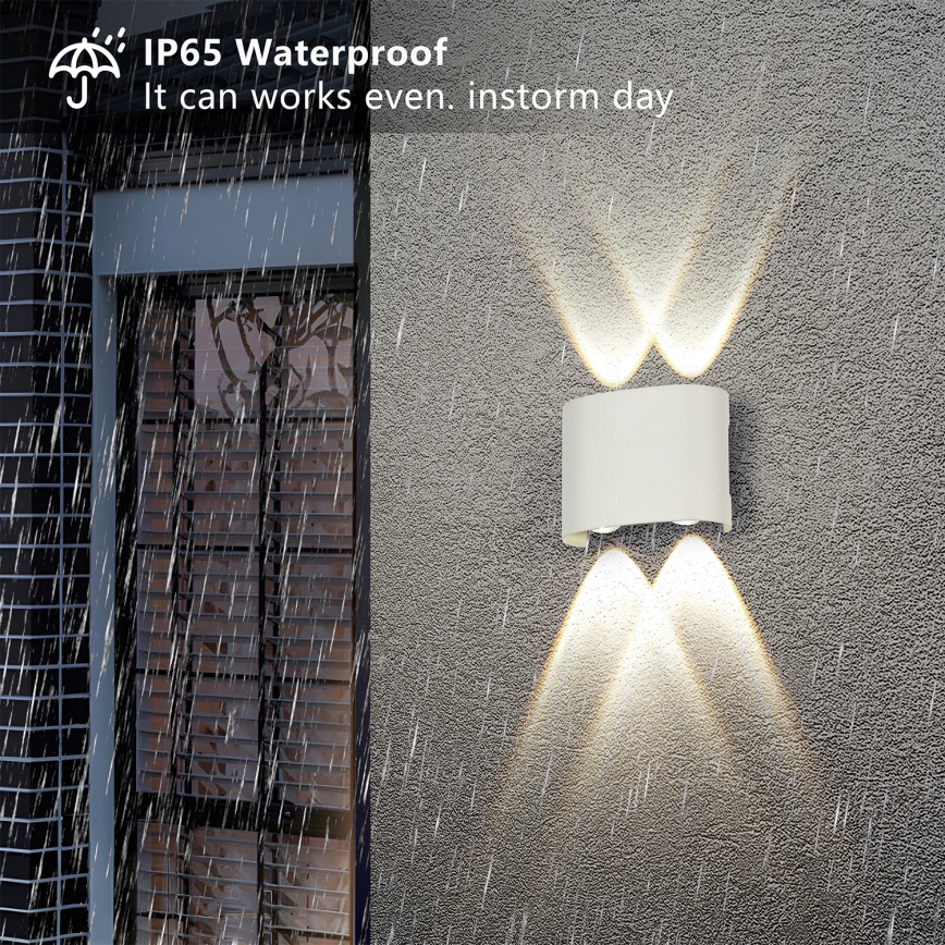 Brilagi - LED zunanja stenska svetilka FLAREBOX LED/4W/230V bela IP65