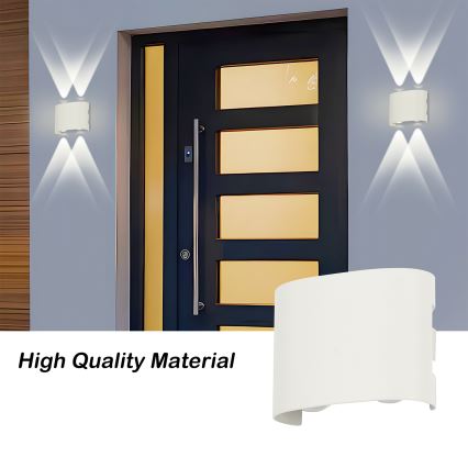 Brilagi - LED zunanja stenska svetilka FLAREBOX LED/4W/230V bela IP65