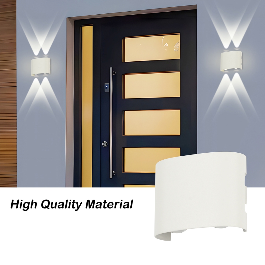 Brilagi - LED zunanja stenska svetilka FLAREBOX LED/4W/230V bela IP65