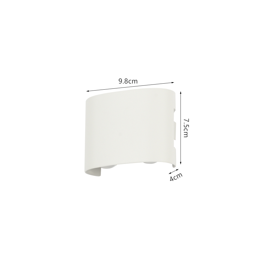 Brilagi - LED zunanja stenska svetilka FLAREBOX LED/4W/230V bela IP65