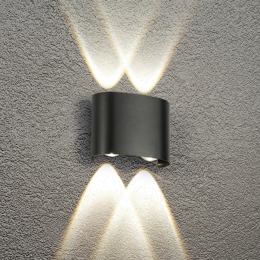Brilagi - LED zunanja stenska svetilka FLAREBOX LED/4W/230V črna IP65