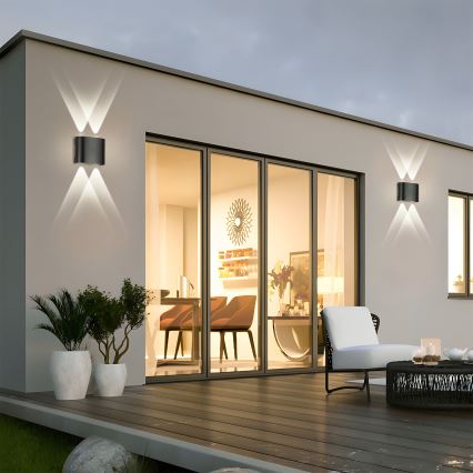 Brilagi - LED zunanja stenska svetilka FLAREBOX LED/4W/230V črna IP65