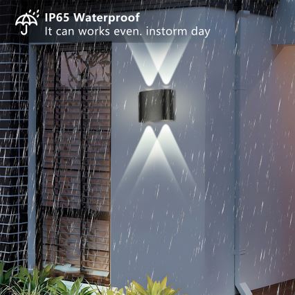 Brilagi - LED zunanja stenska svetilka FLAREBOX LED/4W/230V črna IP65