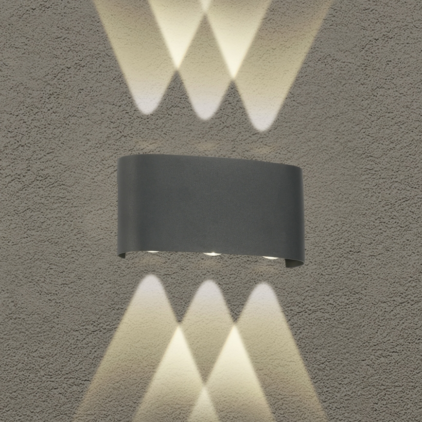 Brilagi - LED Zunanja stenska svetilka FLAREBOX LED/6W/230V antracit IP65