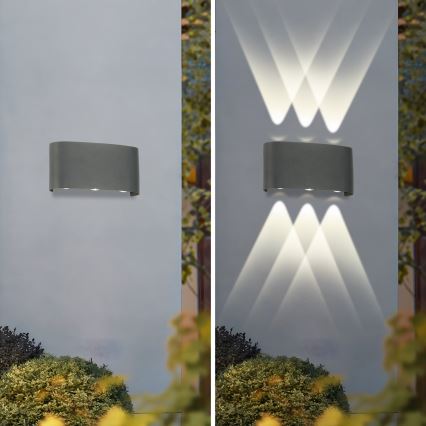 Brilagi - LED Zunanja stenska svetilka FLAREBOX LED/6W/230V antracit IP65