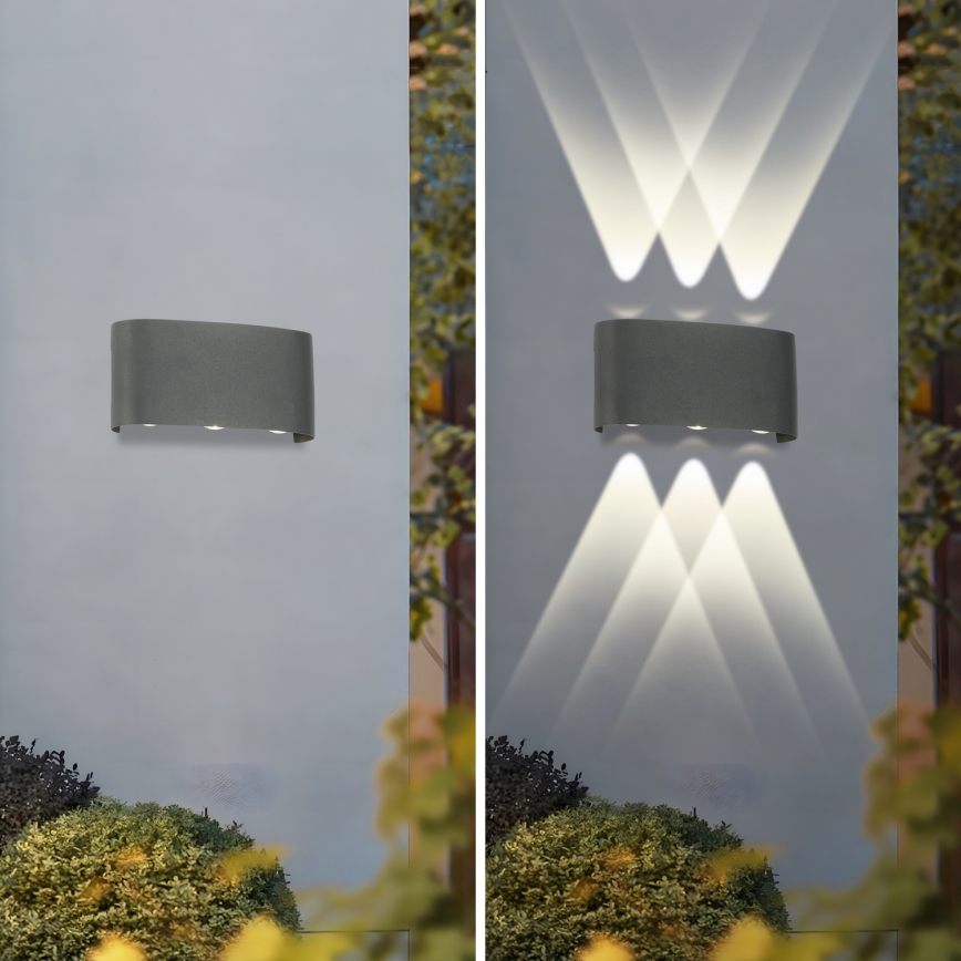 Brilagi - LED Zunanja stenska svetilka FLAREBOX LED/6W/230V antracit IP65