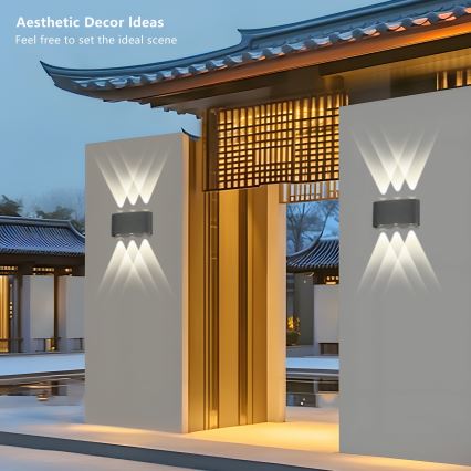 Brilagi - LED Zunanja stenska svetilka FLAREBOX LED/6W/230V antracit IP65