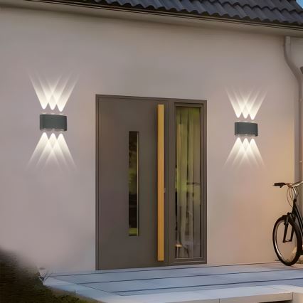 Brilagi - LED Zunanja stenska svetilka FLAREBOX LED/6W/230V antracit IP65