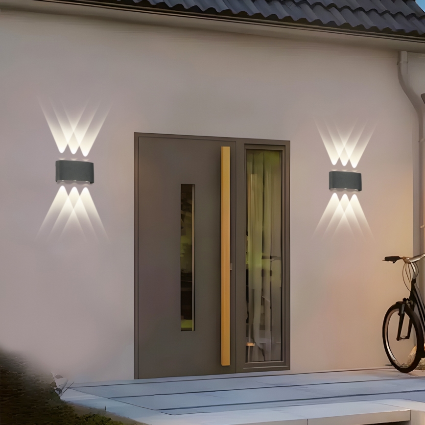 Brilagi - LED Zunanja stenska svetilka FLAREBOX LED/6W/230V antracit IP65