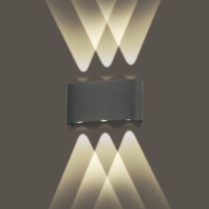 Brilagi - LED Zunanja stenska svetilka FLAREBOX LED/6W/230V antracit IP65