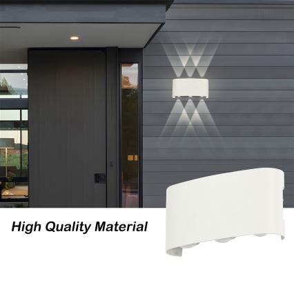 Brilagi - LED zunanja stenska svetilka FLAREBOX LED/6W/230V bela IP65