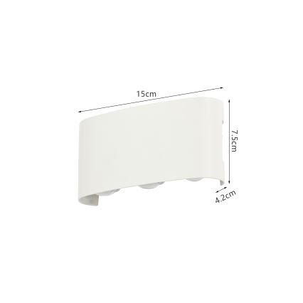 Brilagi - LED zunanja stenska svetilka FLAREBOX LED/6W/230V bela IP65