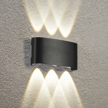 Brilagi - LED zunanja stenska svetilka FLAREBOX LED/6W/230V črna IP65