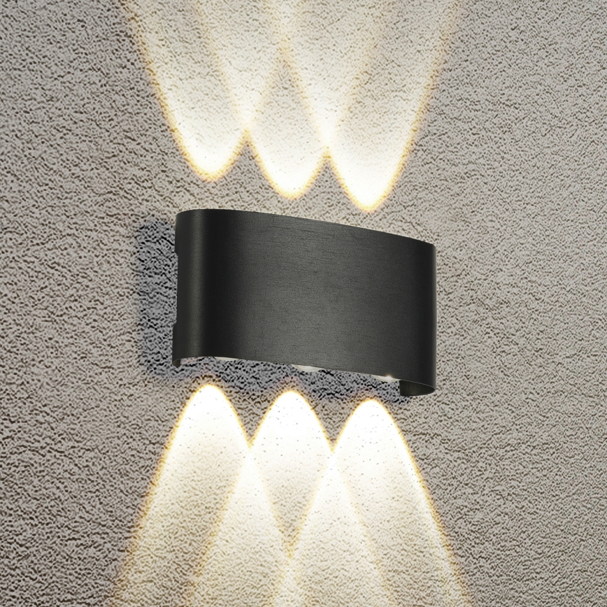 Brilagi - LED zunanja stenska svetilka FLAREBOX LED/6W/230V črna IP65