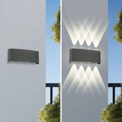 Brilagi - LED zunanja stenska svetilka FLAREBOX LED/8W/230V antracit IP65