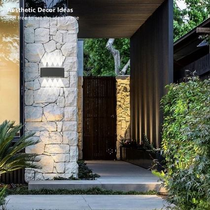 Brilagi - LED zunanja stenska svetilka FLAREBOX LED/8W/230V antracit IP65