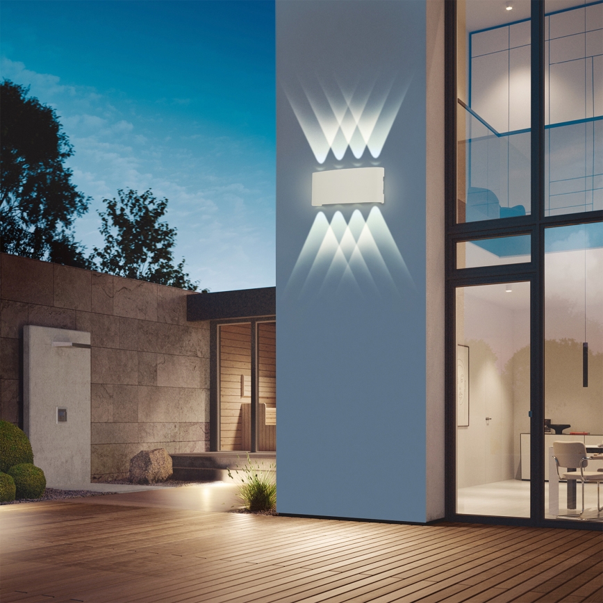 Brilagi - LED zunanja stenska svetilka FLAREBOX LED/8W/230V bela IP65