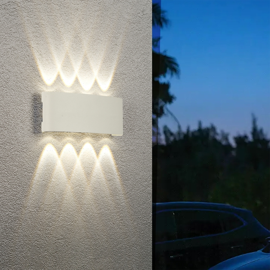 Brilagi - LED zunanja stenska svetilka FLAREBOX LED/8W/230V bela IP65