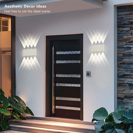 Brilagi - LED zunanja stenska svetilka FLAREBOX LED/8W/230V bela IP65