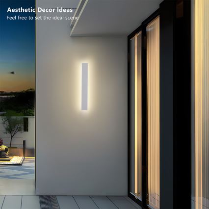 Brilagi - LED zunanje stensko svetilo LINEAR LED/12W/230V 3000K IP65 50 cm belo CRI 90