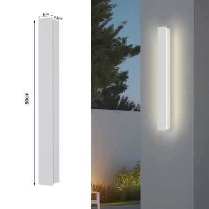 Brilagi - LED zunanje stensko svetilo LINEAR LED/12W/230V 3000K IP65 50 cm belo CRI 90