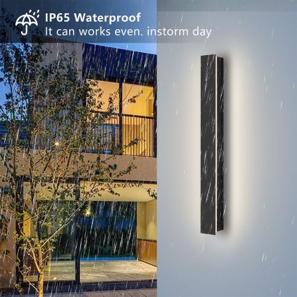 Brilagi - LED zunanja stenska svetilka LINEAR LED/12W/230V 4000K IP65 50 cm črna CRI 90