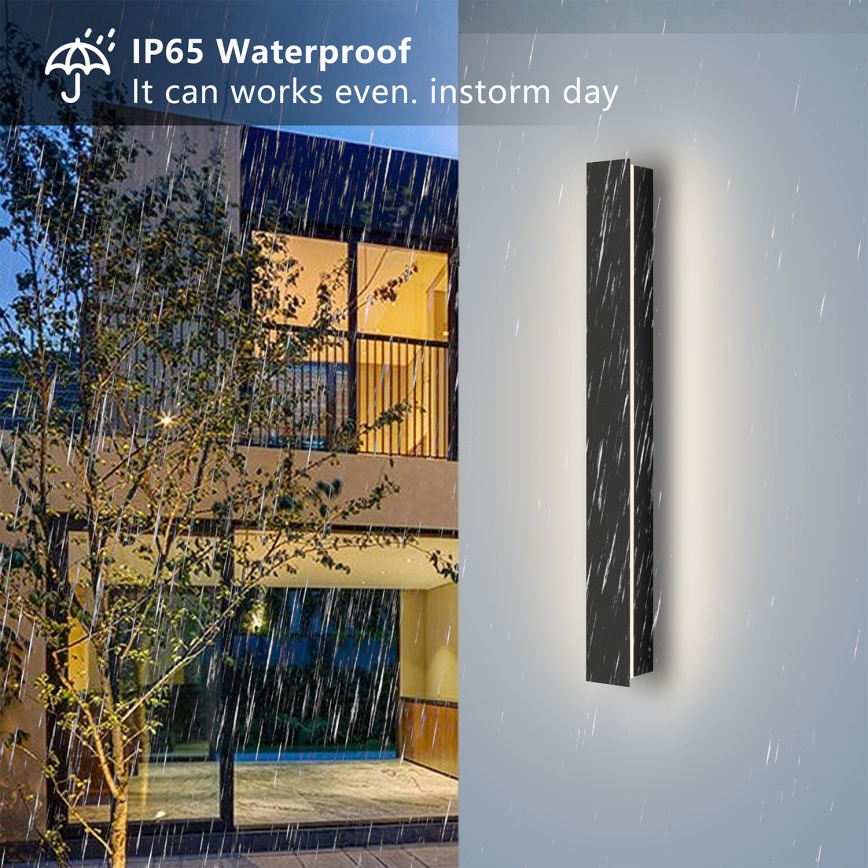 Brilagi - LED zunanja stenska svetilka LINEAR LED/12W/230V 4000K IP65 50 cm črna CRI 90