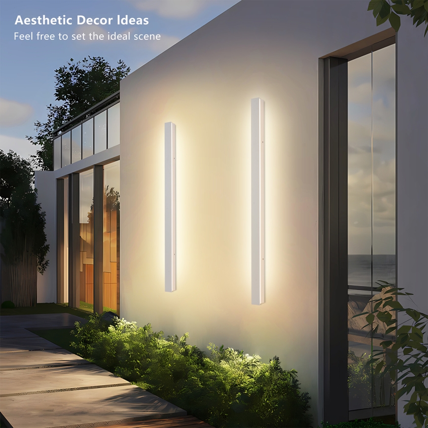 Brilagi - LED zunanja stenska svetilka LINEAR LED/22W/230V 3000K IP65 100 cm bela CRI 90