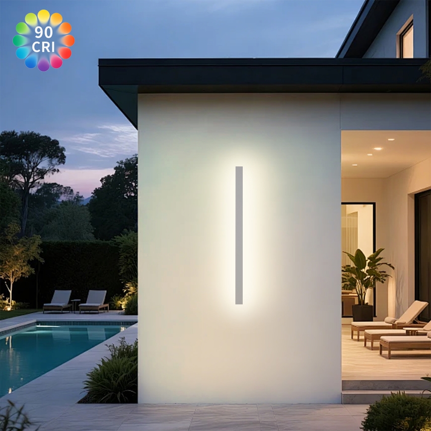 Brilagi - LED zunanja stenska svetilka LINEAR LED/22W/230V 3000K IP65 100 cm bela CRI 90