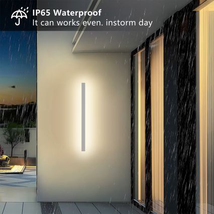Brilagi - LED zunanja stenska svetilka LINEAR LED/22W/230V 3000K IP65 100 cm bela CRI 90