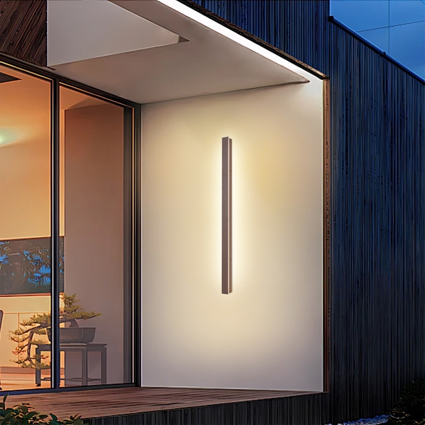 Brilagi - LED zunanja stenska svetilka LINEAR LED/22W/230V 3000K IP65 100 cm rjava CRI 90