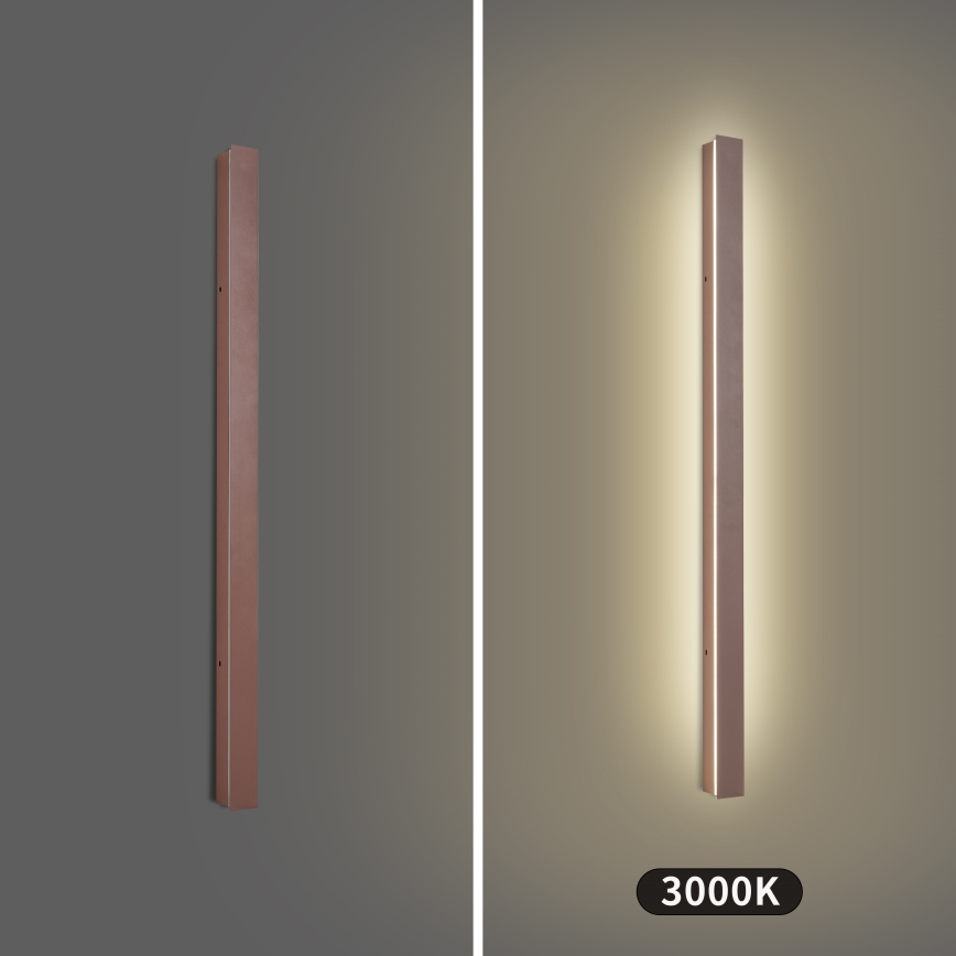 Brilagi - LED zunanja stenska svetilka LINEAR LED/22W/230V 3000K IP65 100 cm rjava CRI 90