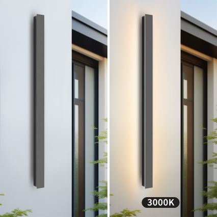 Brilagi - LED zunanja stenska svetilka LINEAR LED/22W/230V 3000K IP65 100 cm antracitna CRI 90