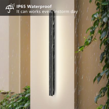 Brilagi - LED zunanji stenski svetilec LINEAR LED/22W/230V 3000K IP65 100 cm črna CRI 90