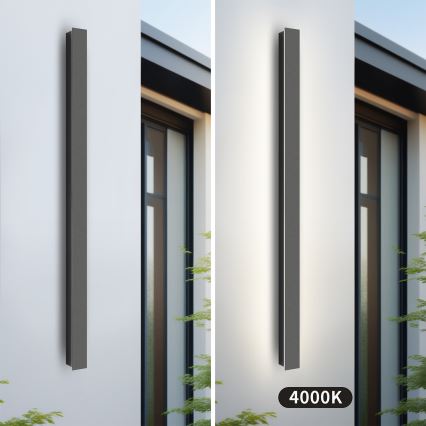 Brilagi - LED Zunanja stenska svetilka LINEAR LED/22W/230V 4000K IP65 100 cm antracit CRI 90
