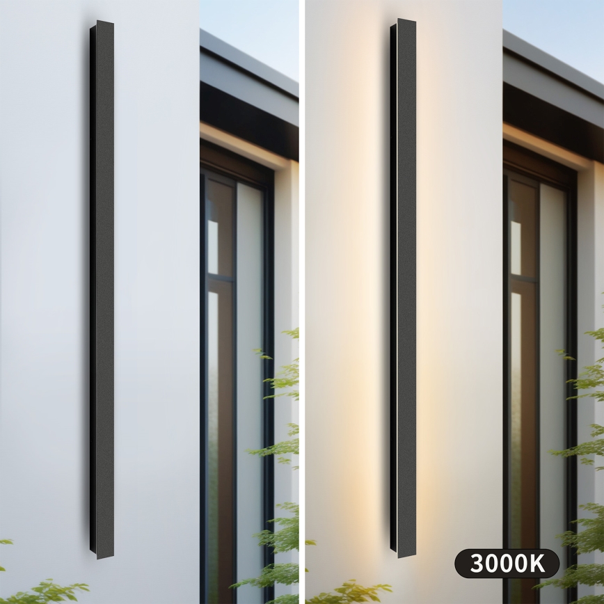 Brilagi - LED Zunanja stenska svetilka LINEAR LED/32W/230V 3000K IP65 140 cm črna CRI 90