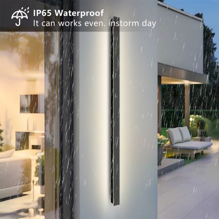 Brilagi - LED Zunanja stenska svetilka LINEAR LED/32W/230V 3000K IP65 140 cm črna CRI 90