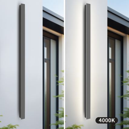 Brilagi - LED zunanja stenska svetilka LINEAR LED/32W/230V 4000K IP65 140 cm antracit CRI 90