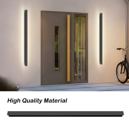 Brilagi - LED zunanja stenska svetilka LINEAR LED/32W/230V 4000K IP65 140 cm črna CRI 90