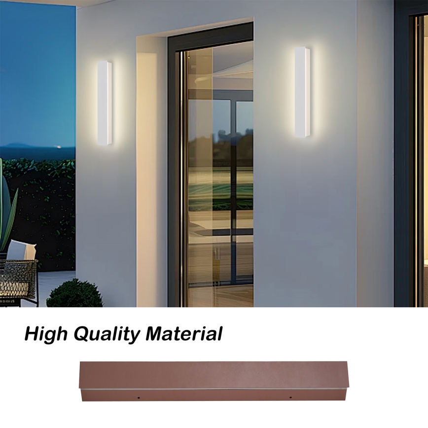 Brilagi - LINEAR zunanje stensko LED svetilo/8W/230V 3000K IP65 30 cm belo CRI 90