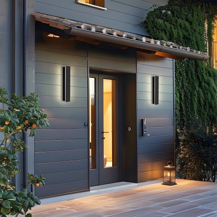 Brilagi - LINEAR LED zunanja stenska svetilka, 8W, 230V, 3000K, IP65, 30 cm, črna, CRI 90